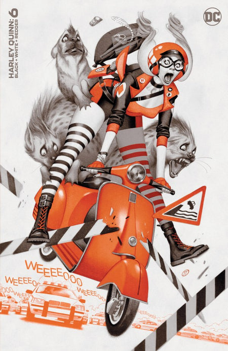 Stock Photo of Harley Quinn Black White Redder #6 (Of 6) CVR B Julian Totino Tedesco Variant Comics sold by Stronghold Collectibles