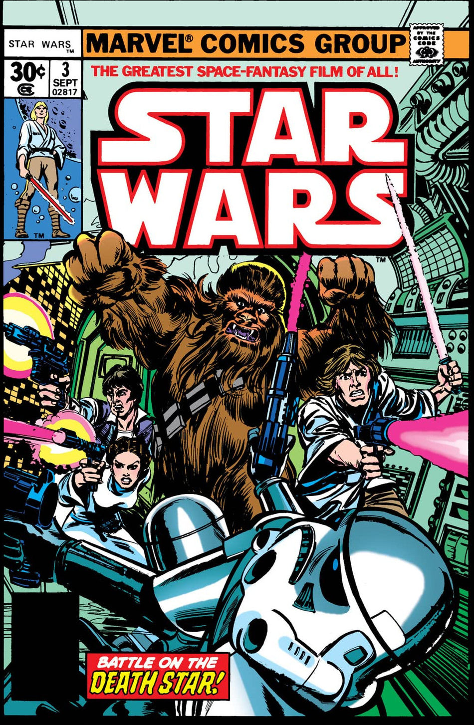 Star Wars V1 (Marvel) (1977)  #3B VG- Whitman Reprint
