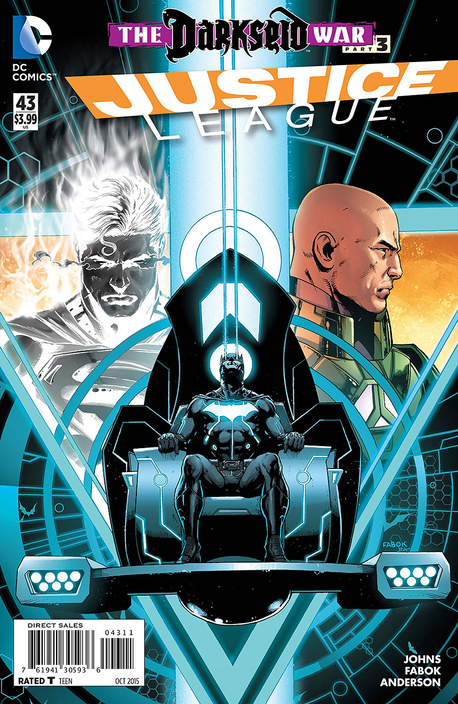 Justice League V2 #43 (Batman sits in Mobius Chair)
