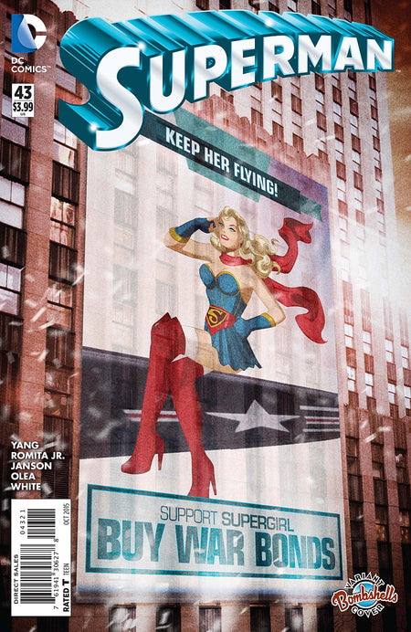 Stock Photo of Superman V3 #43 Bombshells Variant Edition comic sold by Stronghold Collectibles