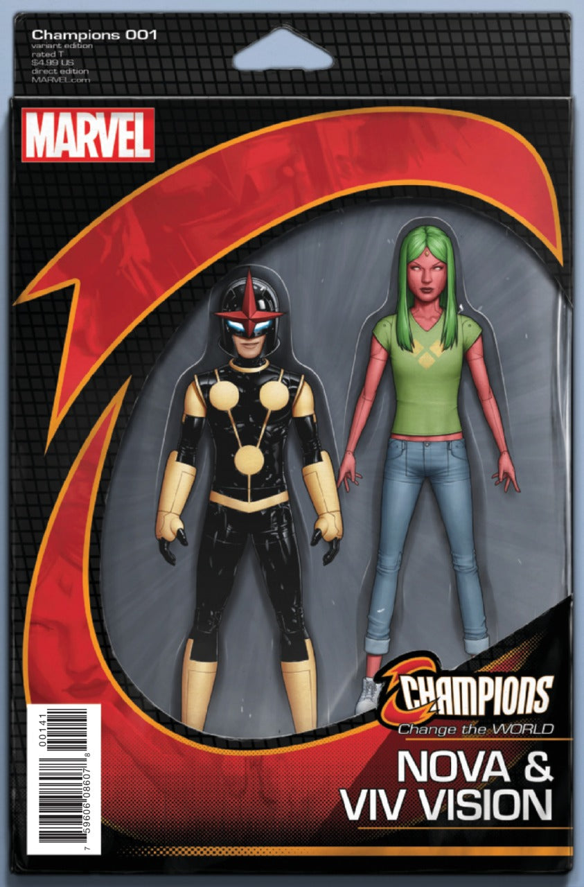 Champions V2 #1 Nova and Viv Action Figure Variant