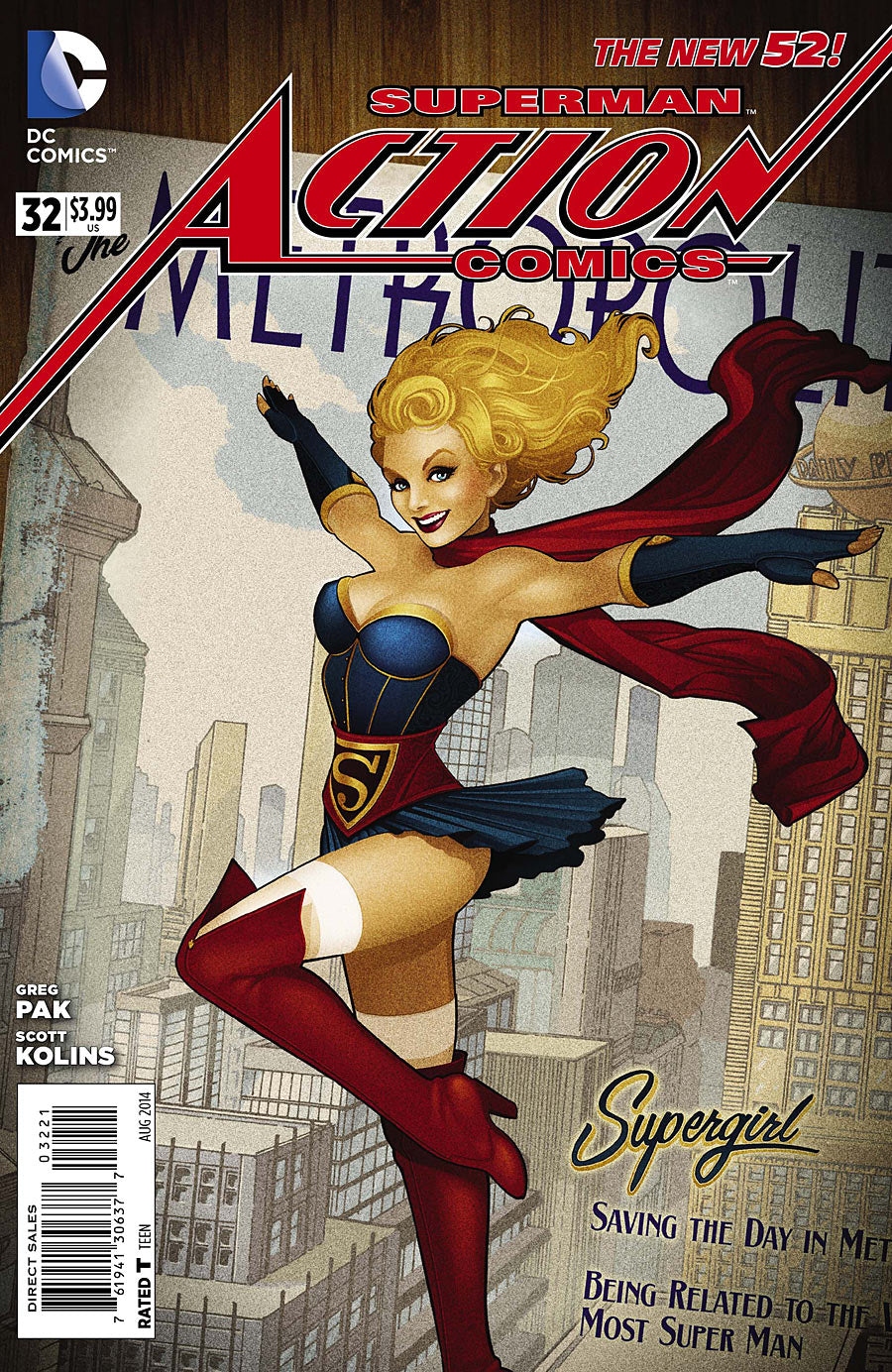 Stock Photo of Action Comics V2 #32 Bombshells Variant Edition (Doomed) comic sold by Stronghold Collectibles
