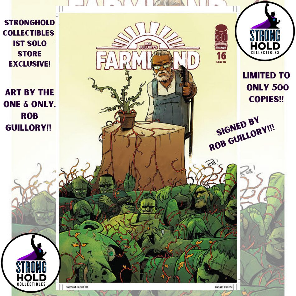 Farmhand #16 Stronghold Collectibles Store Excl Var LTD 500 Chew #1 Homage SIGNED by Rob Guillory