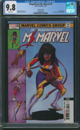 Ms. Marvel #5 2nd Print CGC 9.8 (Tales of Suspense 39 Homage Cover)